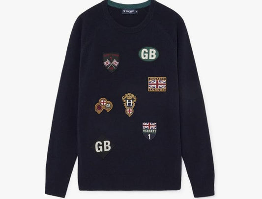 HACKETT LONDON LAMBSWOOL CREW NECK HM702567 60%
