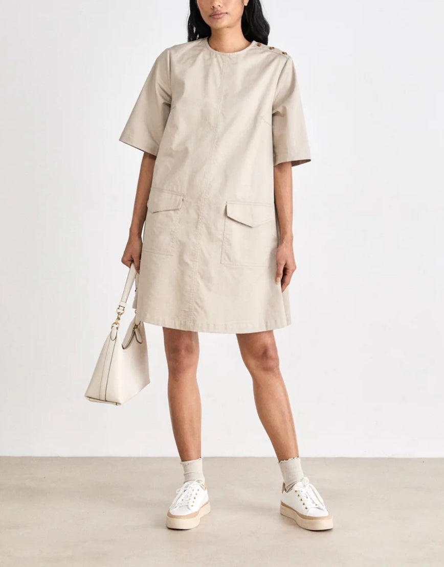 BARBOUR LUNA COTTON SWING MINIDRESS 50%