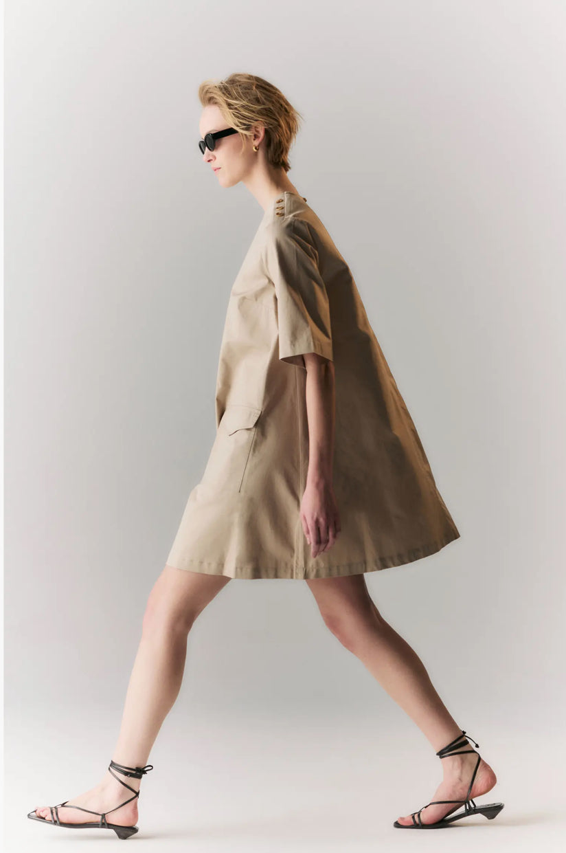 BARBOUR LUNA COTTON SWING MINIDRESS 50%