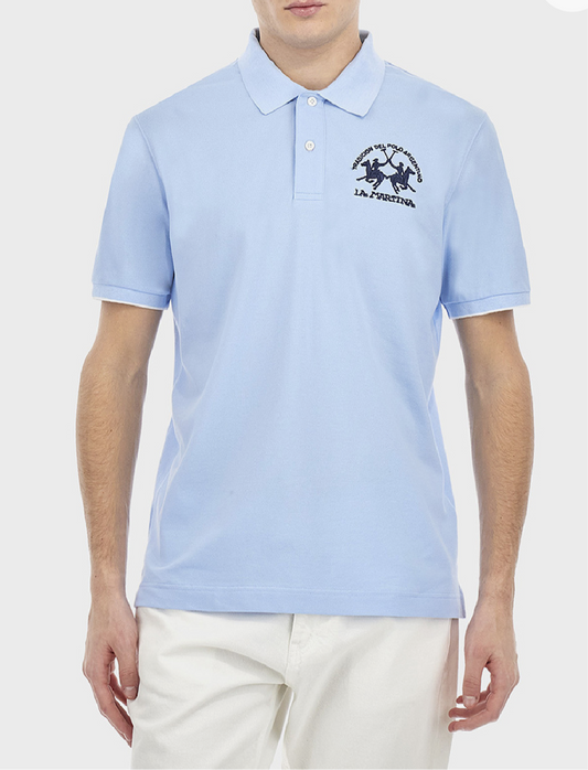 LA MARTINA MAN Regular fit polo shirt in stretch cotton piquet- Miguel MAB001