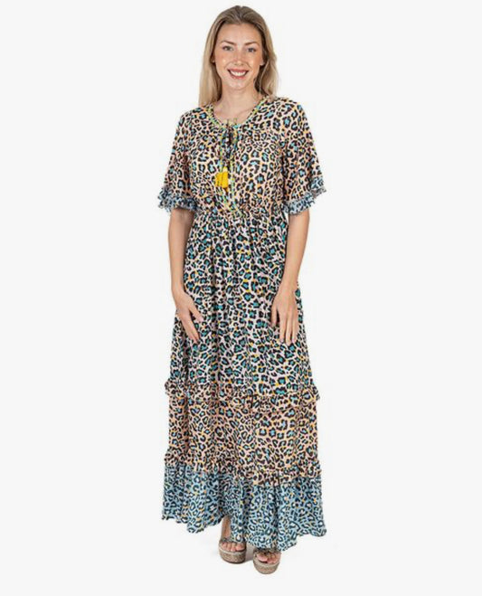 Isla Bonita animal print long dress 31811
