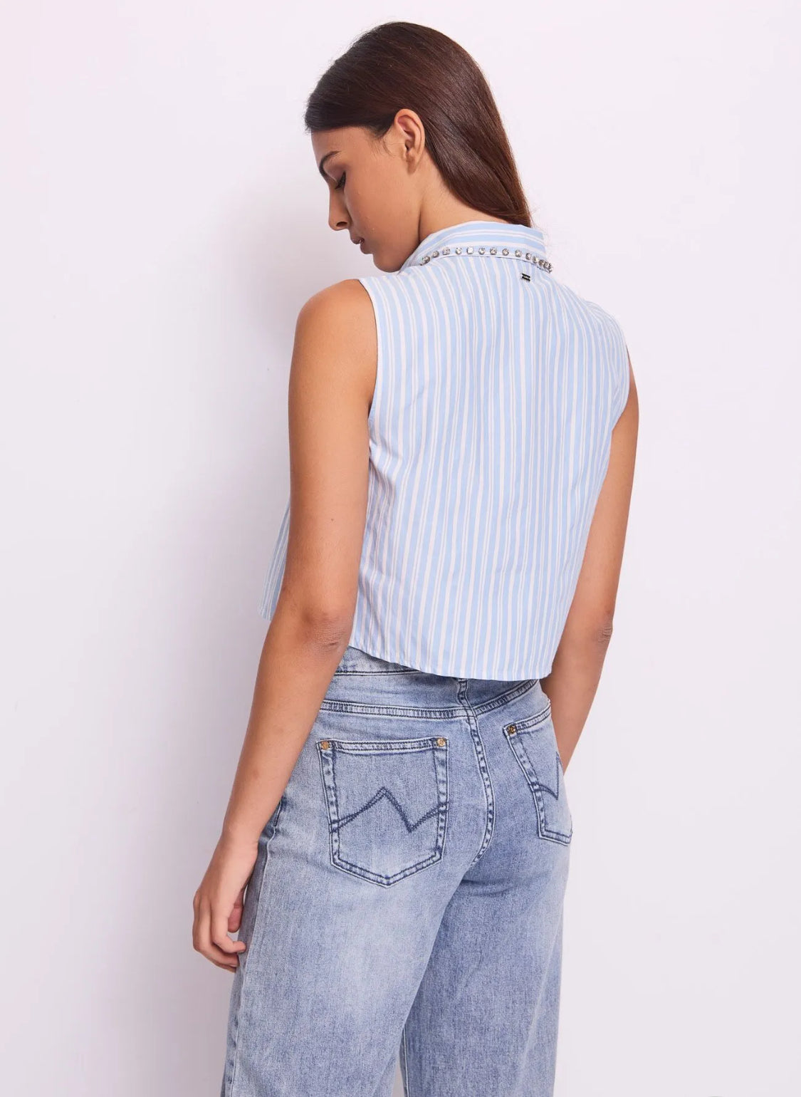GAUDI WOMEN’S striped cotton top 511FD45023