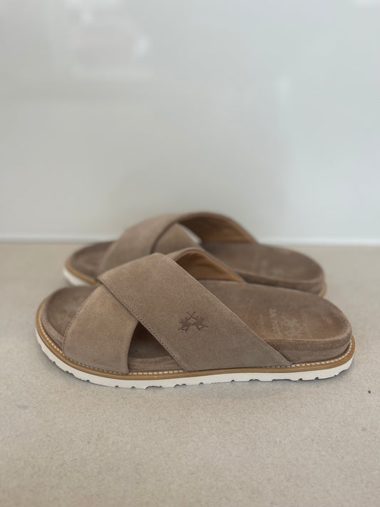 LA MARTINA MEN’S SUEDE SLIDES LFM261.120.1AO.1Y
