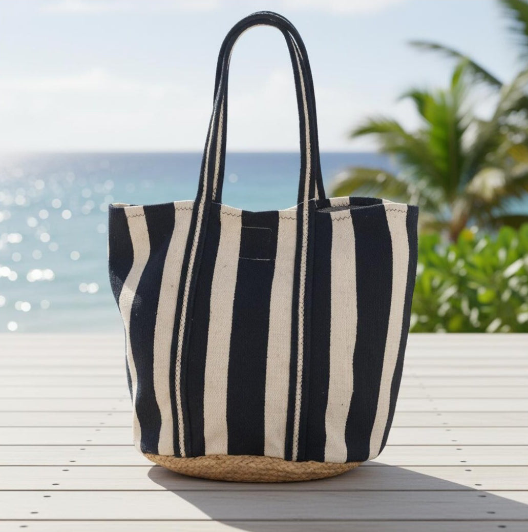 Isla Bonita tote bag striped 38812  navy