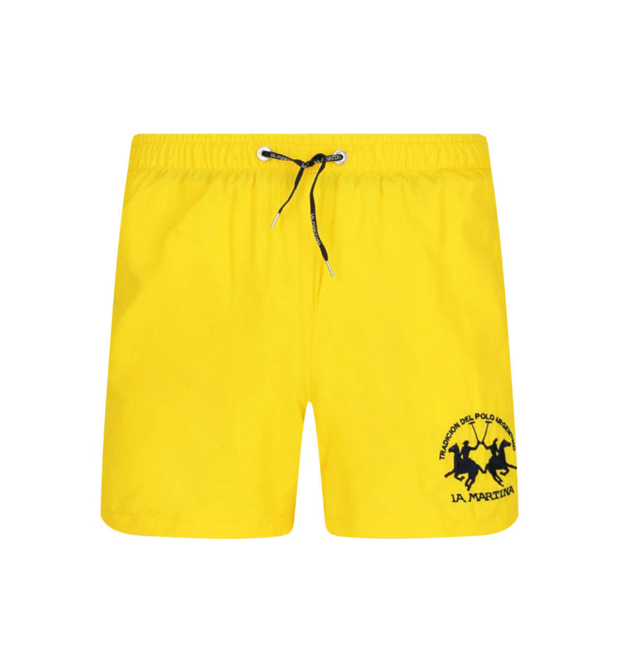 La Martina T-Shirt logo on the side YELLOW