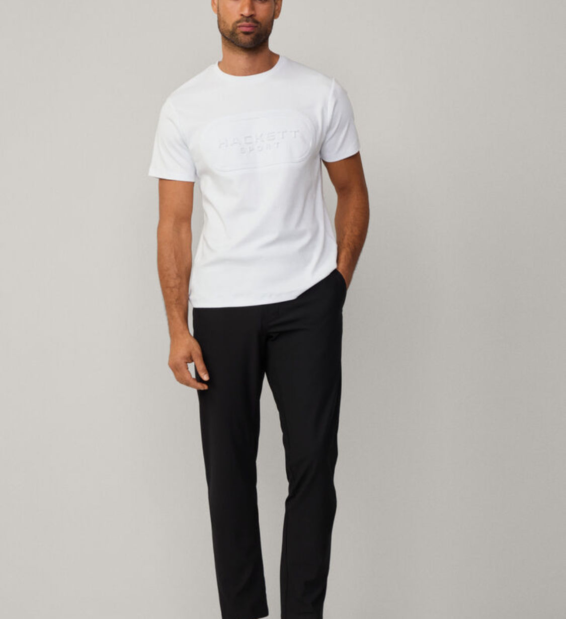 HACKETT CLASSIC FIT CLUB EMBOSSED T-SHIRT HM500872