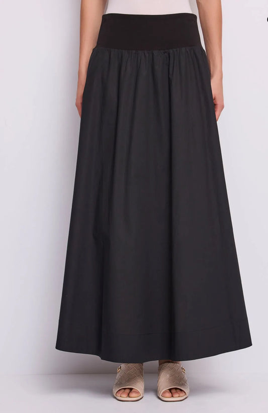 GAUDI black cotton skirt 611BD75004