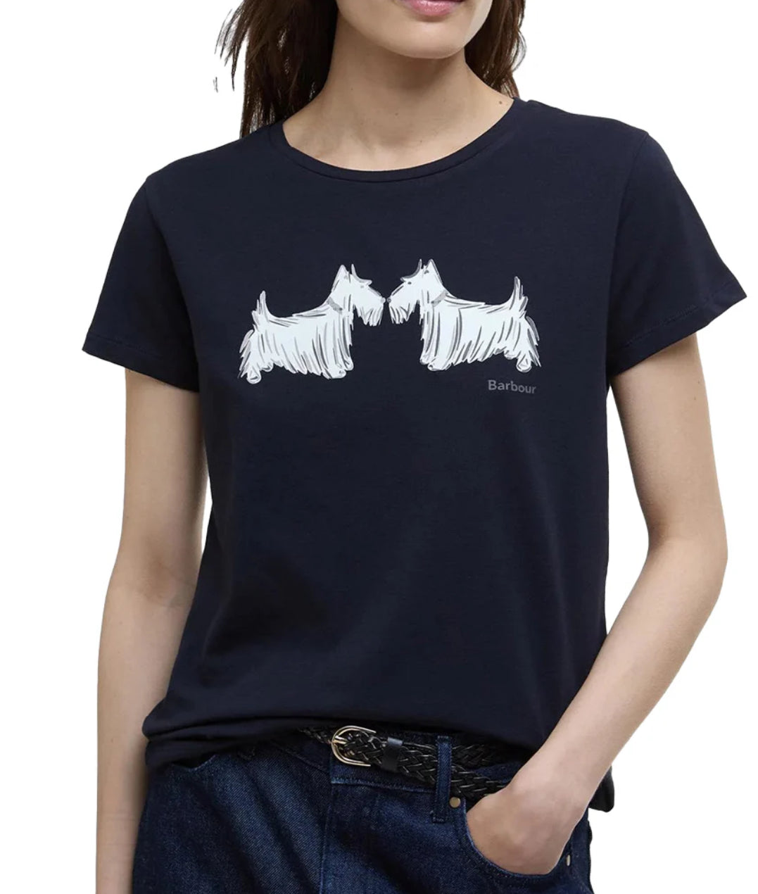 BARBOUR WOMAN T-SHIRT HIGHLANDS LTS0669