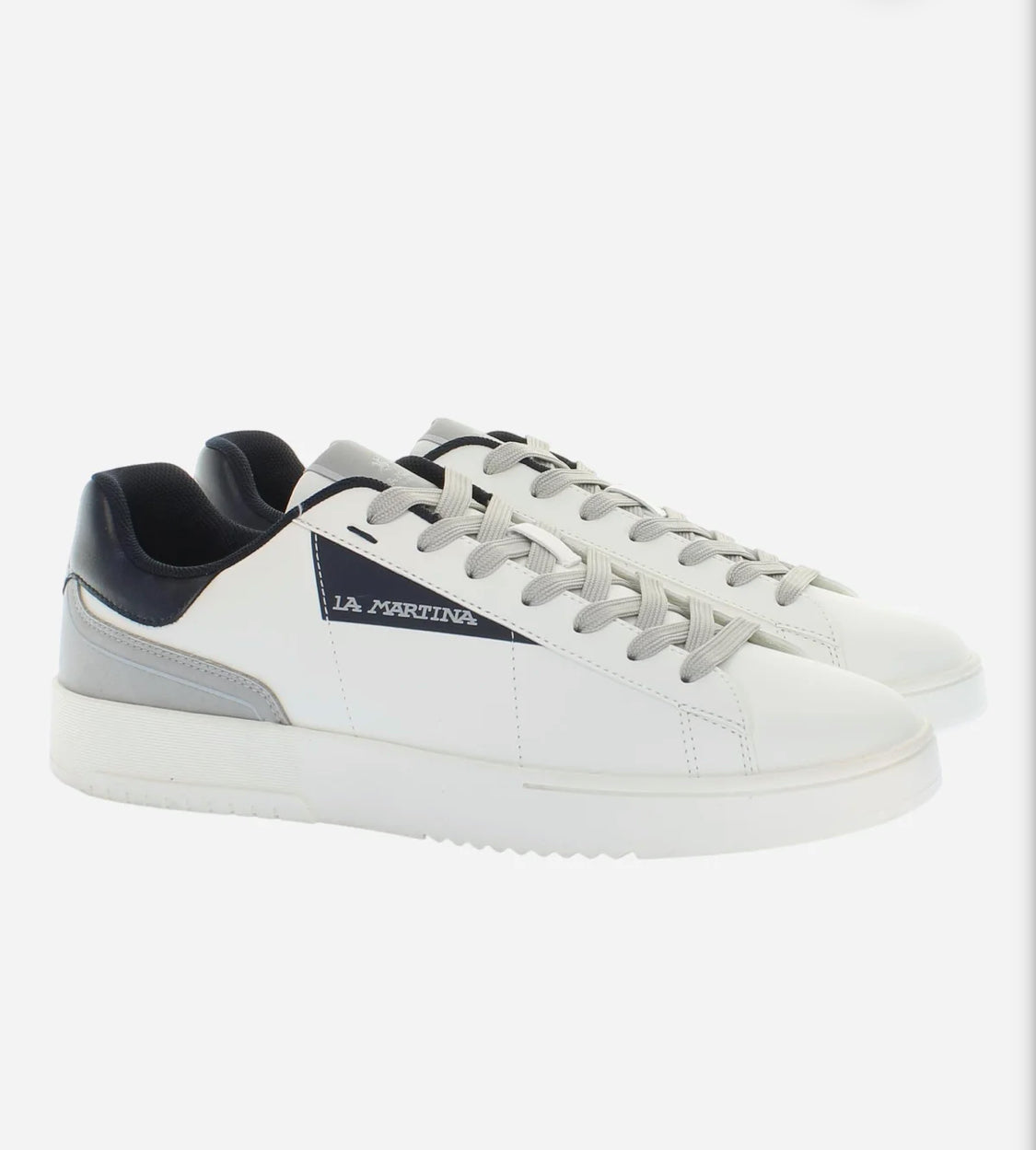 LA MARTINA CUP men's leather trainers with rubber sole
