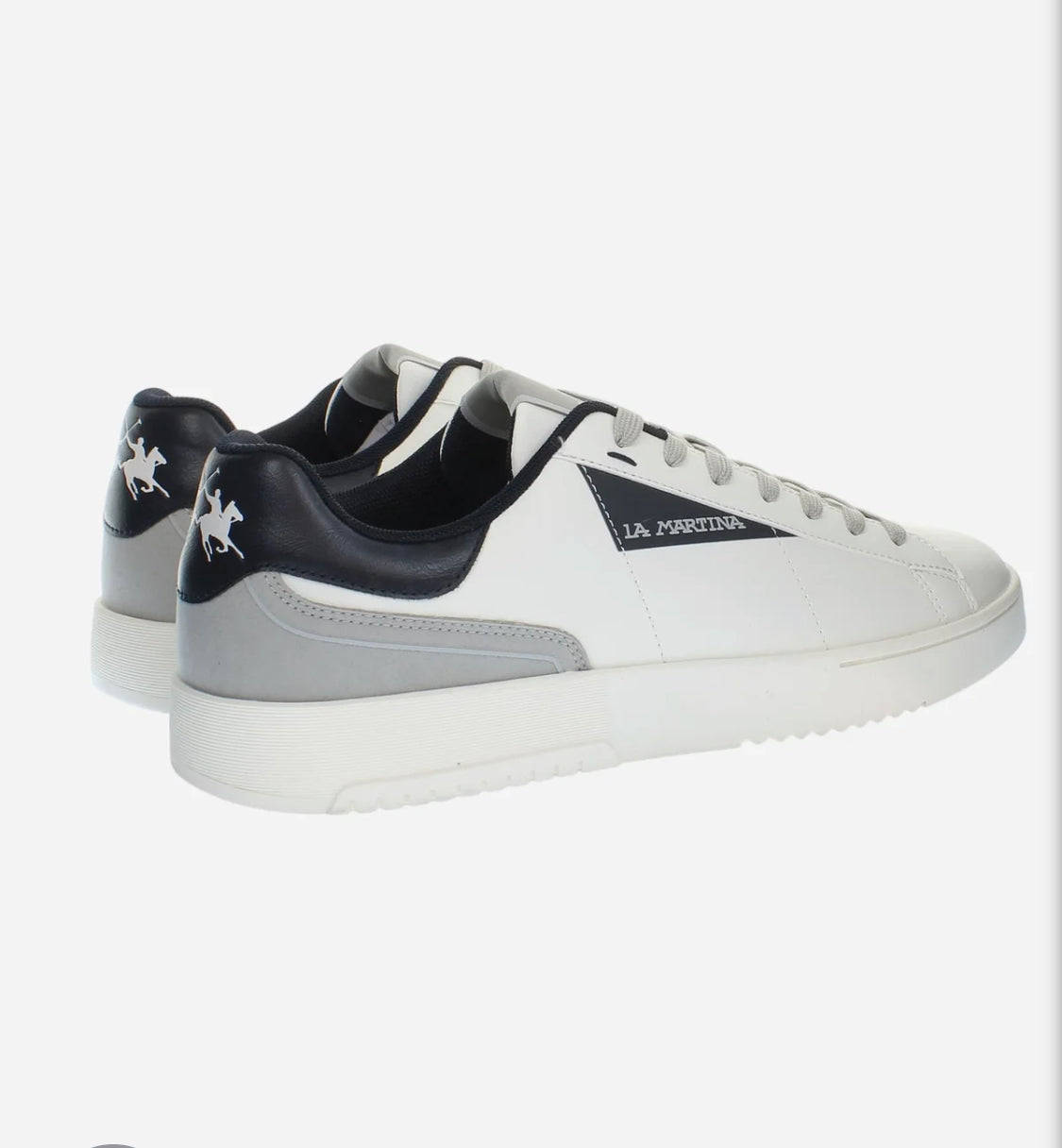 LA MARTINA CUP men's leather trainers with rubber sole