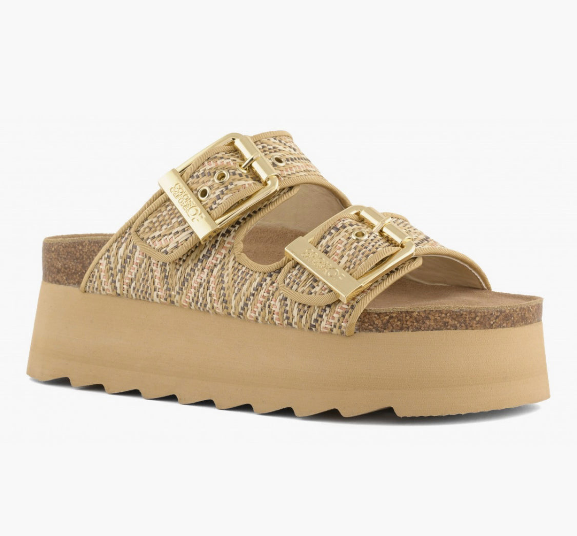 Colors of California Irvi RAFFIA PLATFORM HC.