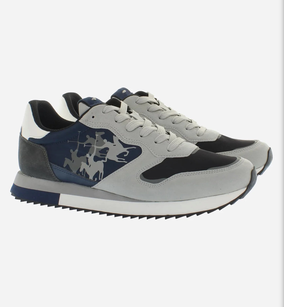 LA MARTINA men's trainers with two-tone platform soles