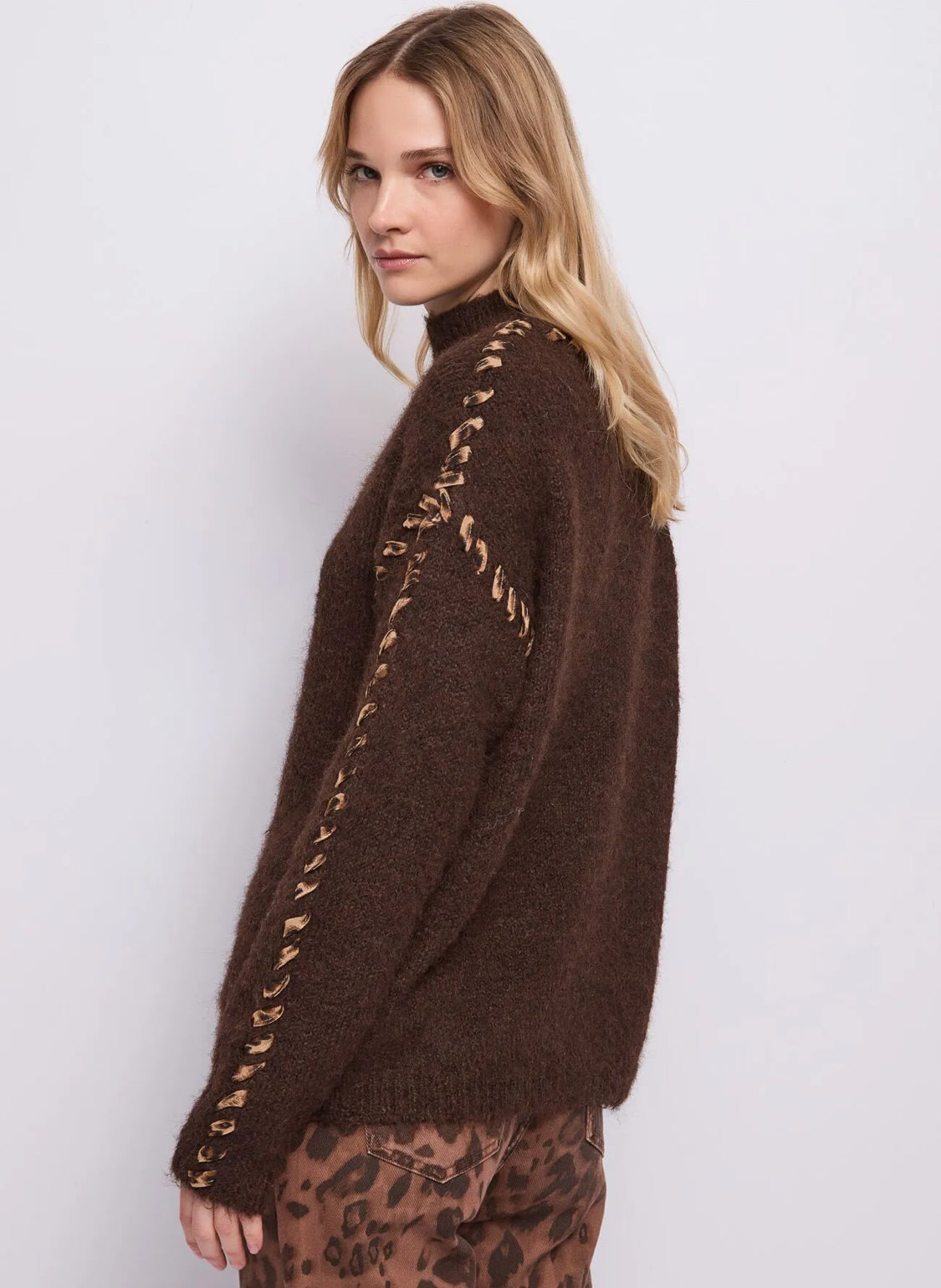 GAUDI Women’s wool jumper with a high neck 621BD53078