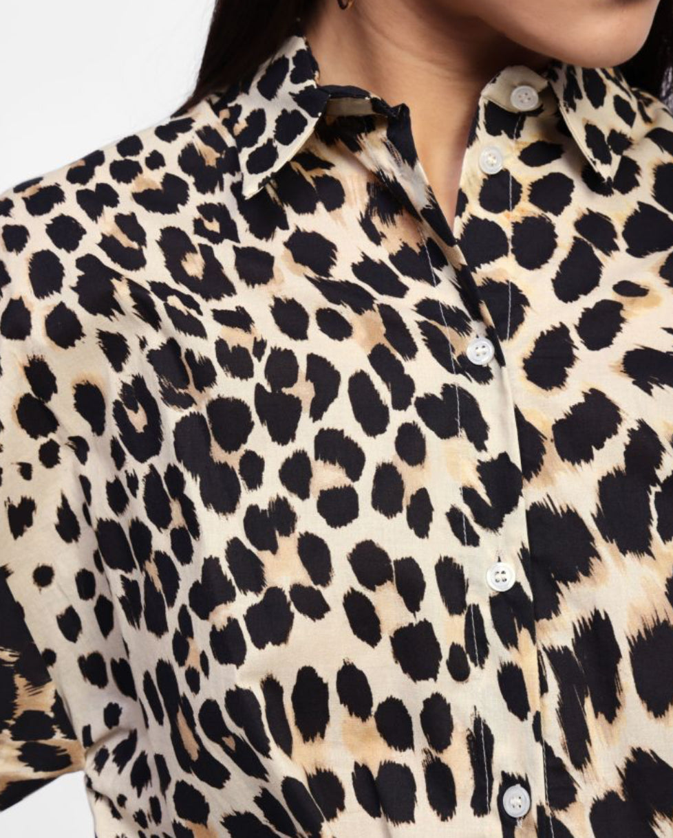 Dixie animal print short sleeve shirt