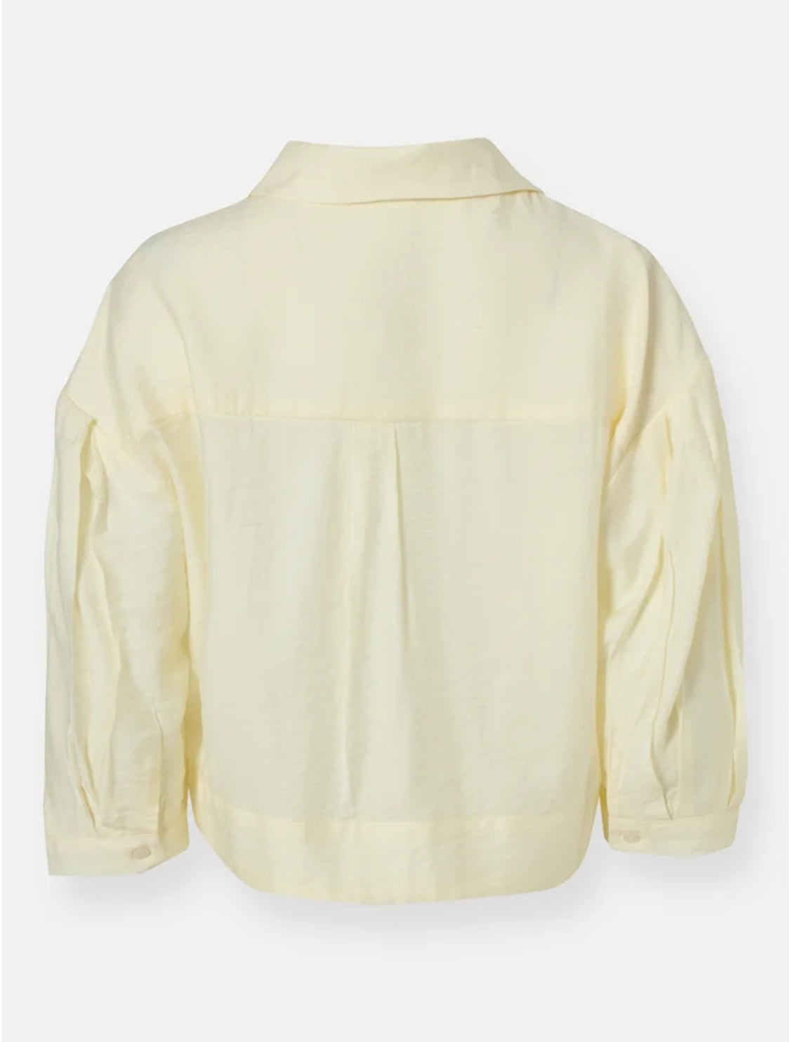 Anonyme Tencel spring butter crop shirt P16SB237