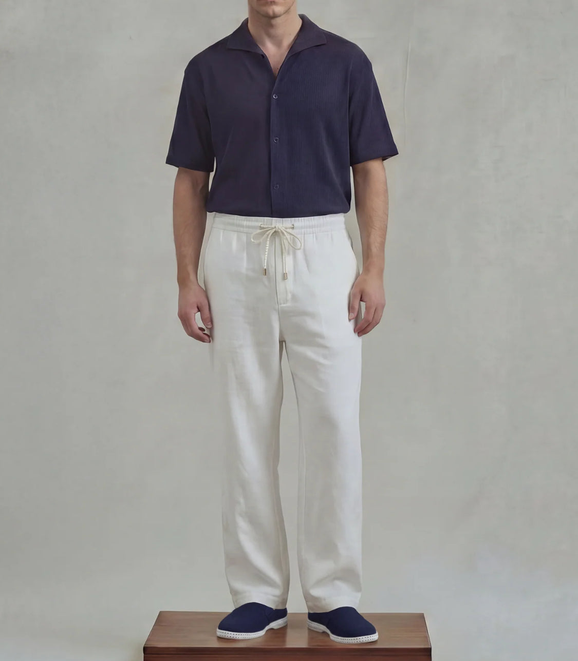 Rivieras PORTO
White linen Pants with Drawstring
