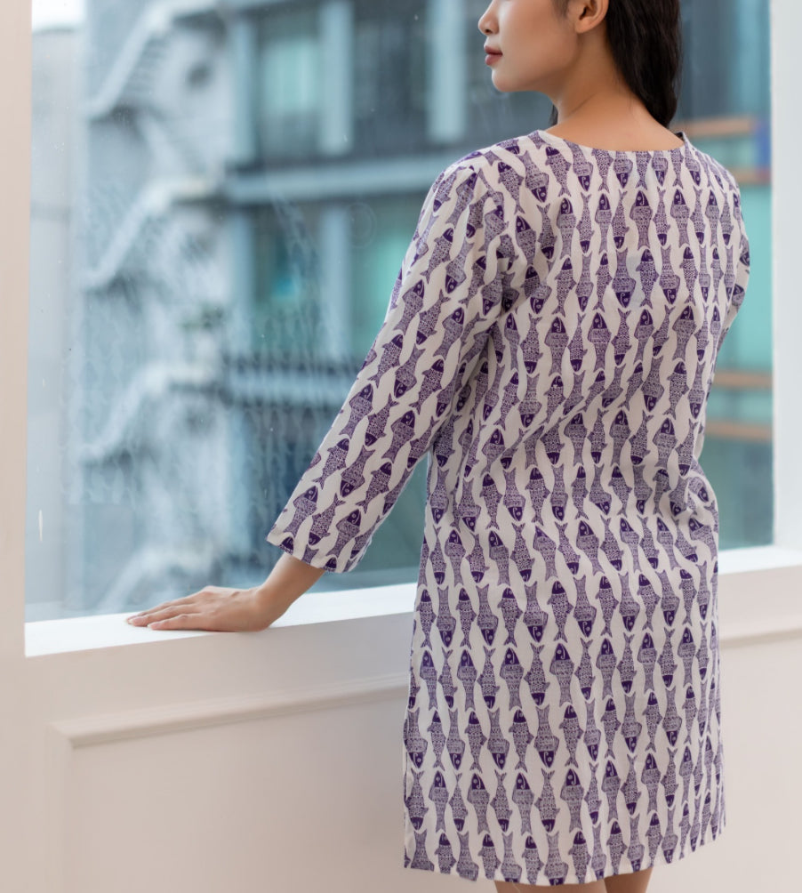 ISLA BONITA FISH DRESS KAFTAN 32192