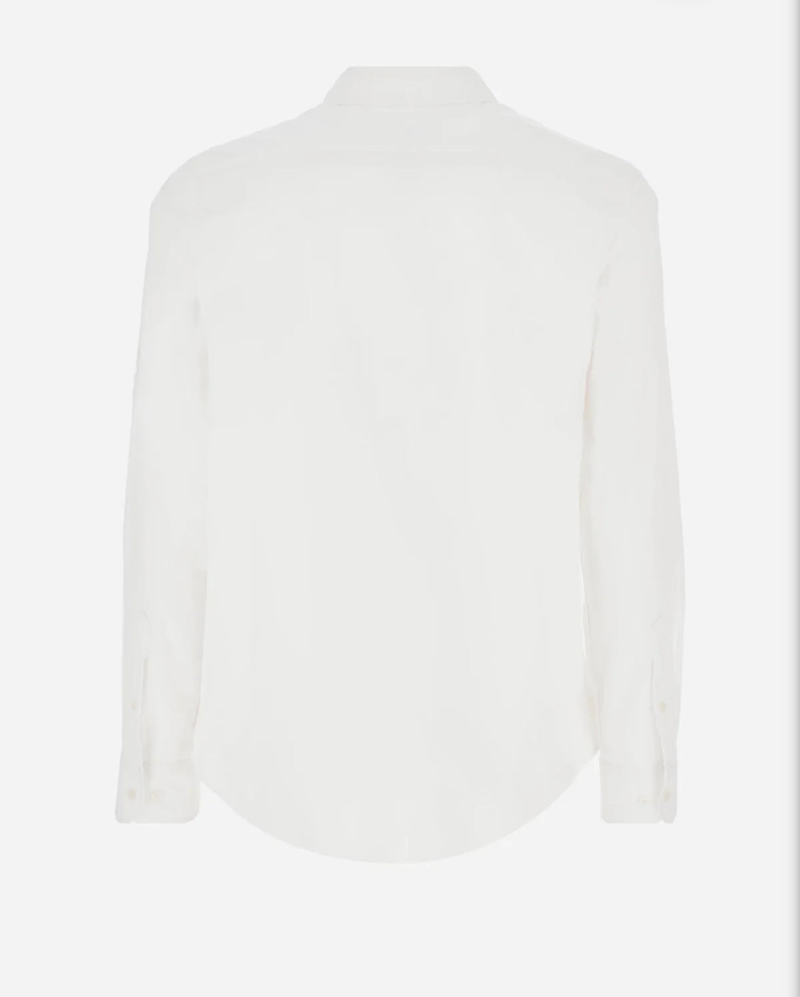 LA MARTINA BASIC Slim-fit cotton shirt with semi-cutaway collar MBC002