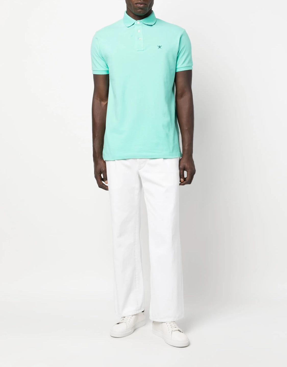 Hackett Swim Trim Polo T-Shirt White HM563134 classic  fit