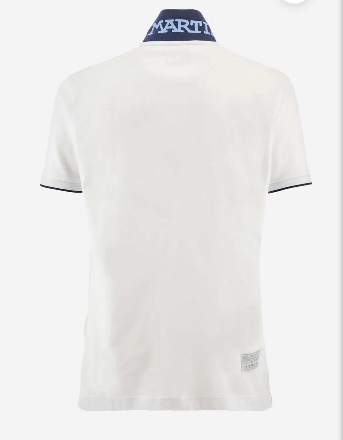 La Martina man Polo Neck T-Shirt White CCMP01
