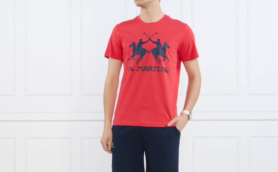 LA MARTINA MAN Regular-fit cotton T-shirt YMR322