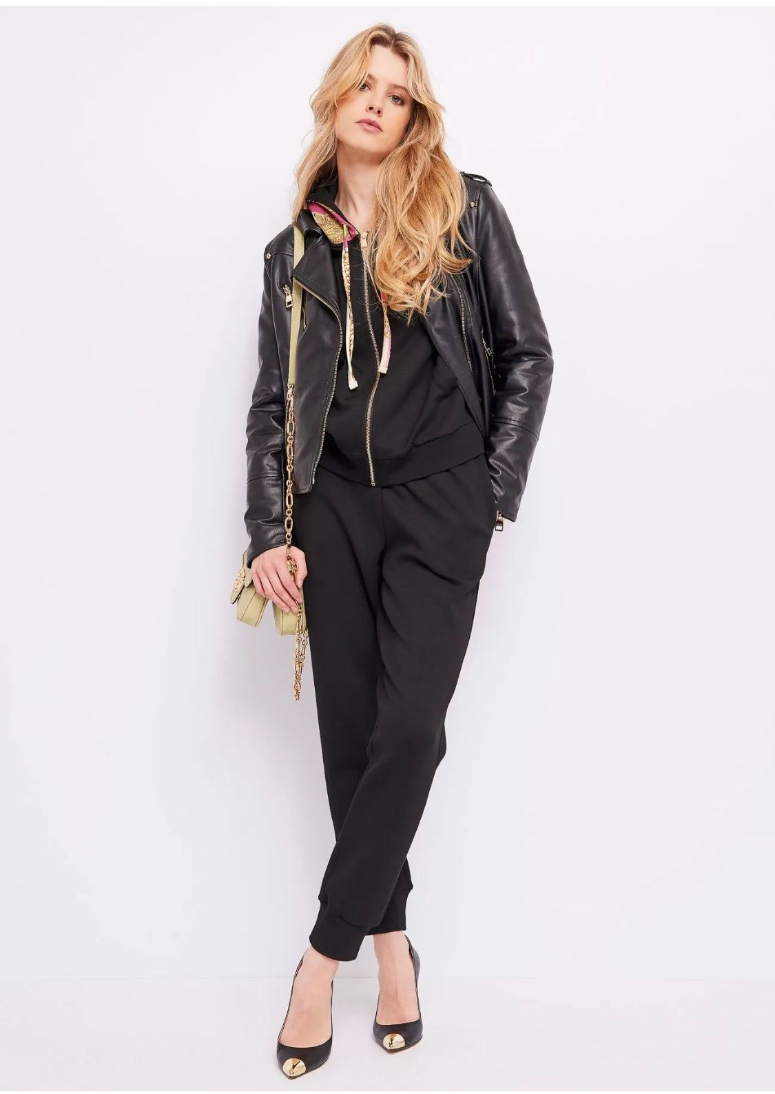 GAUDI WOMEN’S FAUX-LEATHER BIKER JACKET 321BD38003 60%