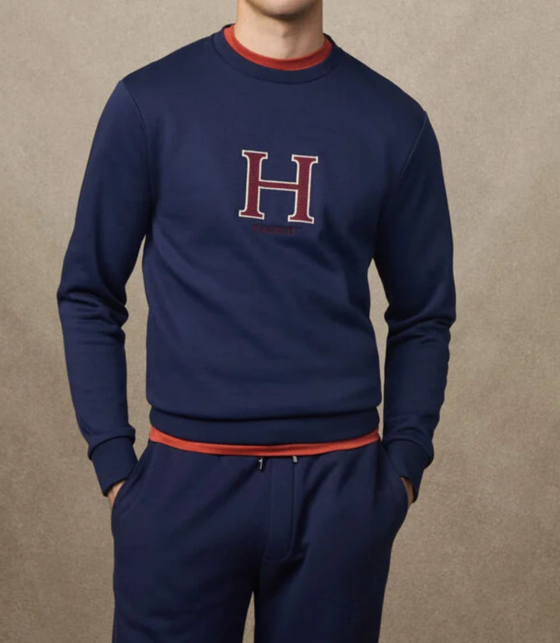 HACKETT MAN H LOGO CREW-NECK SWEAT HM5800020