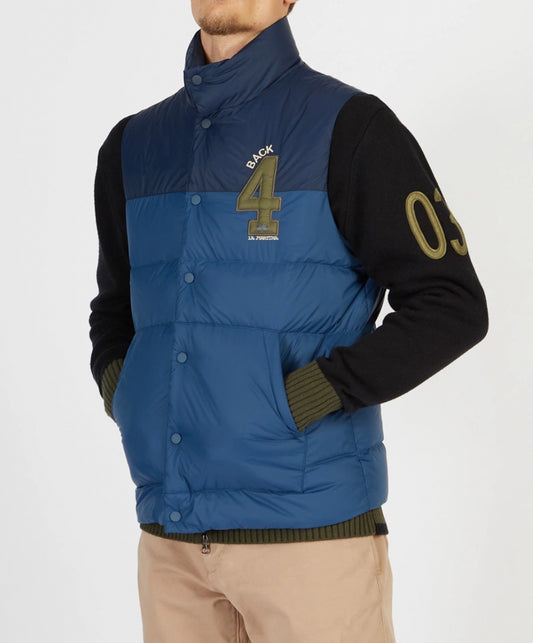 LA MARTINA MAN OUTDOOR VEST NYLON UMO303 GILET Number 4 on breast