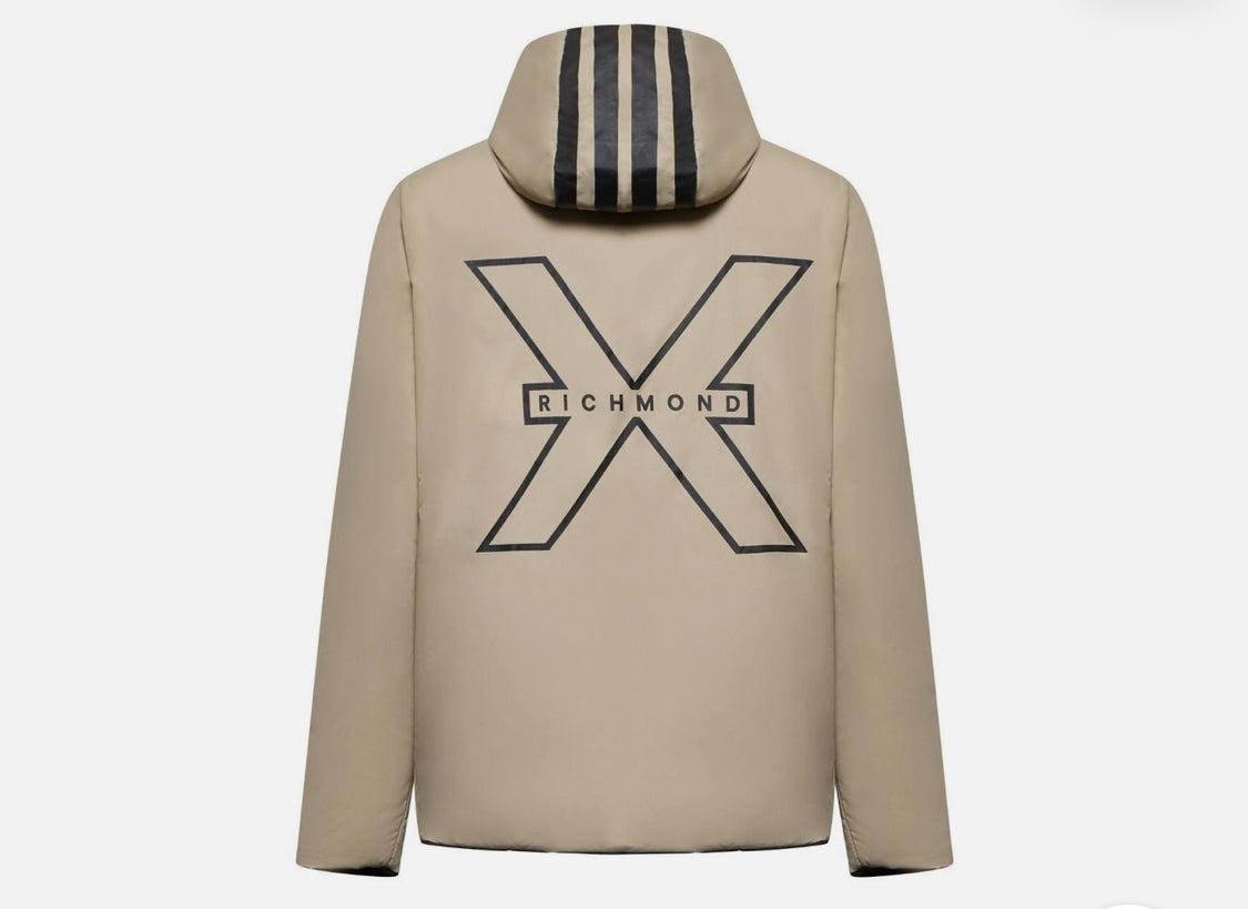 JOHN RICHMOND X ΔΙΠΛΗΣ ΟΨΗΣ ΜΠΟΥΦΑΝ REVERSIBLE JACKET UMA25044GB