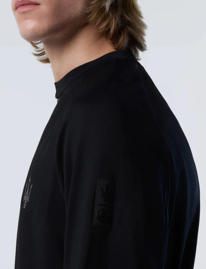 MASERATI SWEATSHIRT  CREW NECK BLACK IN SCUBA 45 2017 slim fit