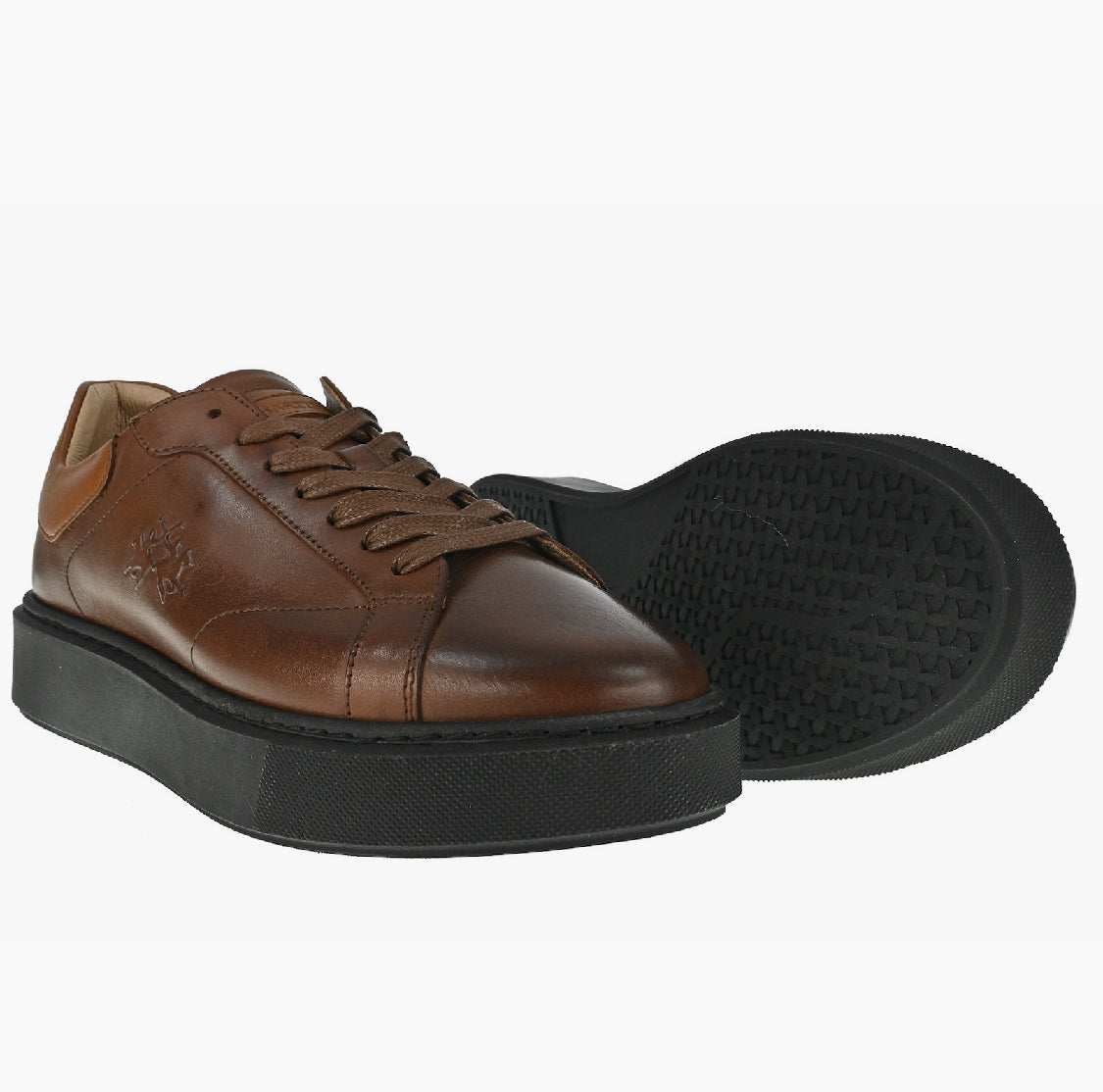 LA MARTINA MEN LEATHER VEGETABLE CALFSKIN SNEAKERS LFM232.001.3110