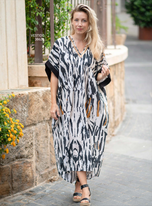Isla Bonita Dress animal print one size 38620