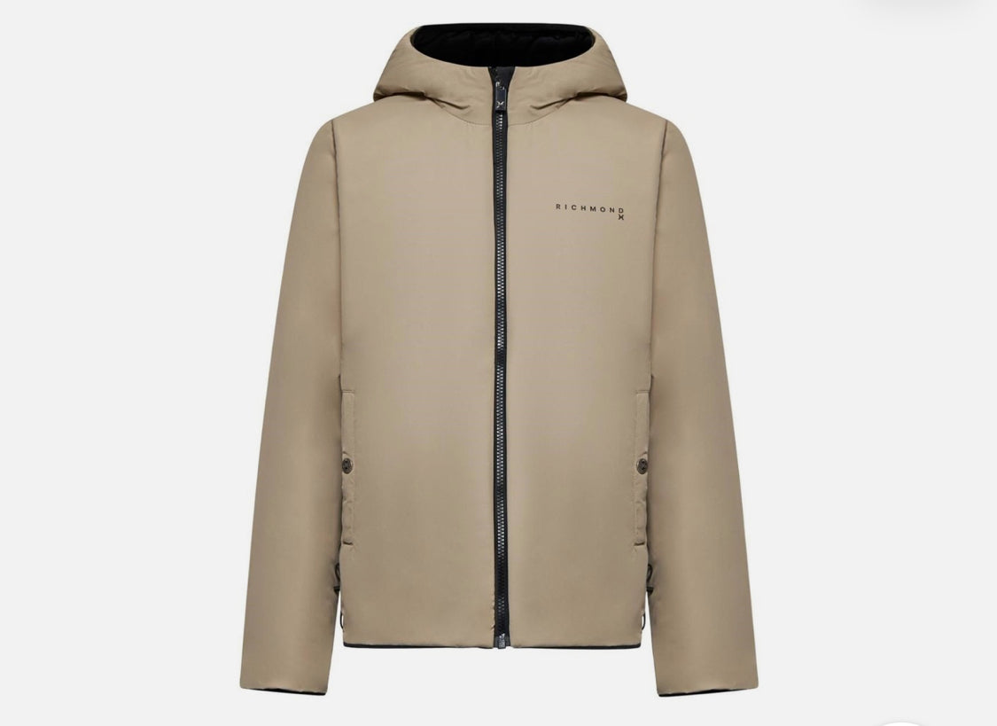 JOHN RICHMOND X ΔΙΠΛΗΣ ΟΨΗΣ ΜΠΟΥΦΑΝ REVERSIBLE JACKET UMA25044GB