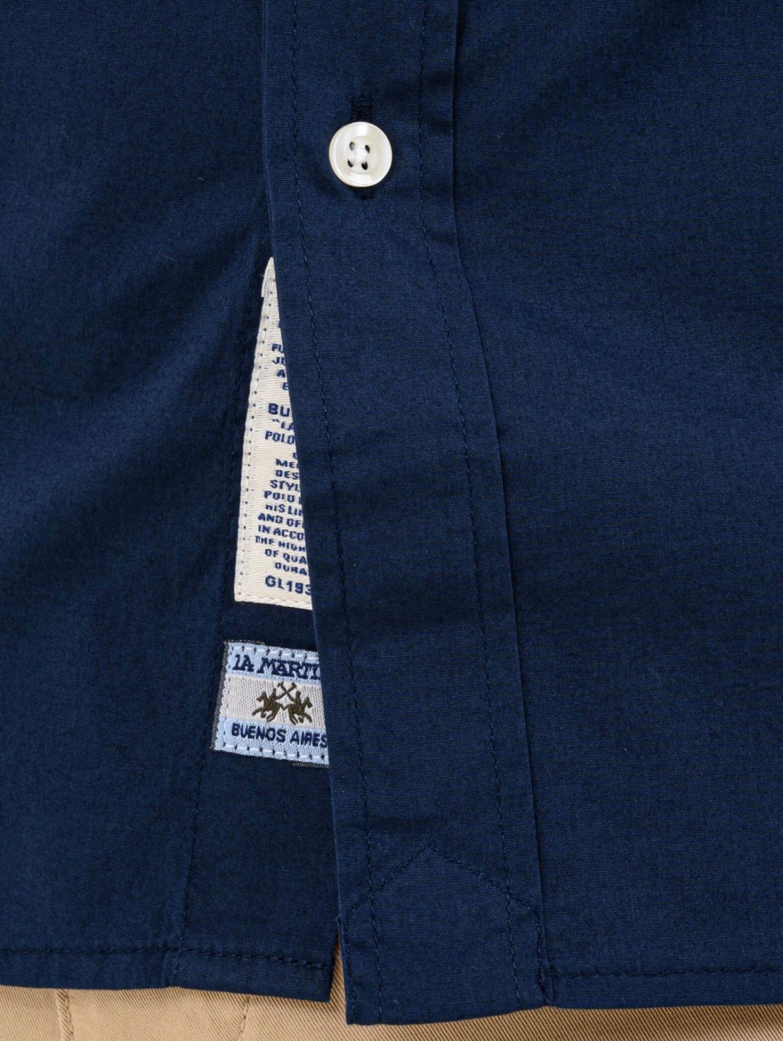 La Martina MAN SHIRT POPLIN STRETCH CCMC01