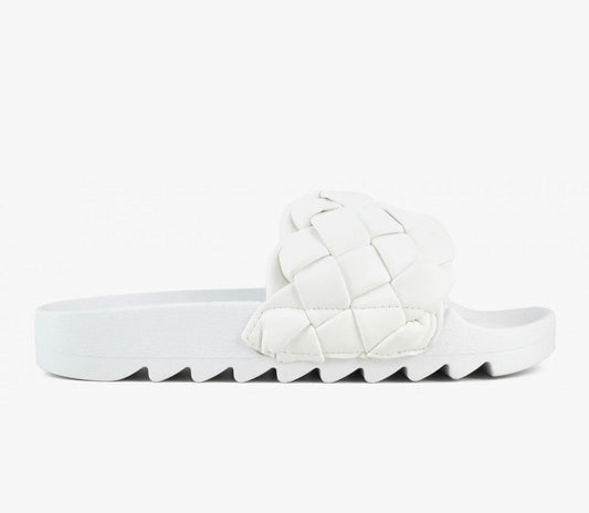 Colors of California Woven Upper slides Orange