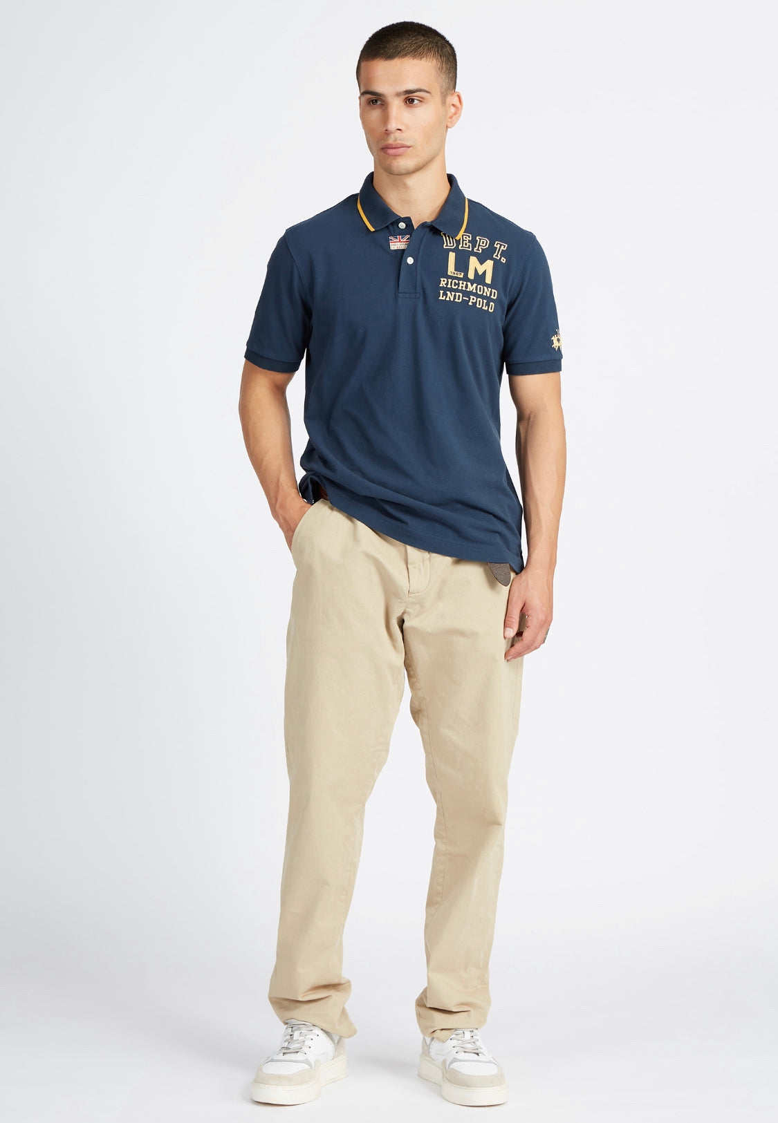 La Martina MAN COTTON piquet polo t-shirt VMP302