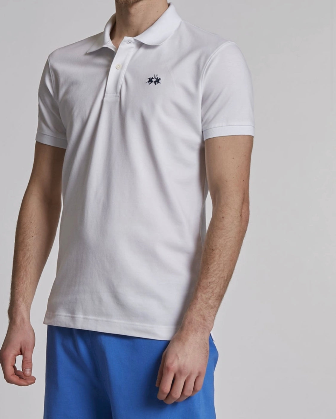 La Martina  MAN BASIC POLO T-shirt WHITE BPMP01