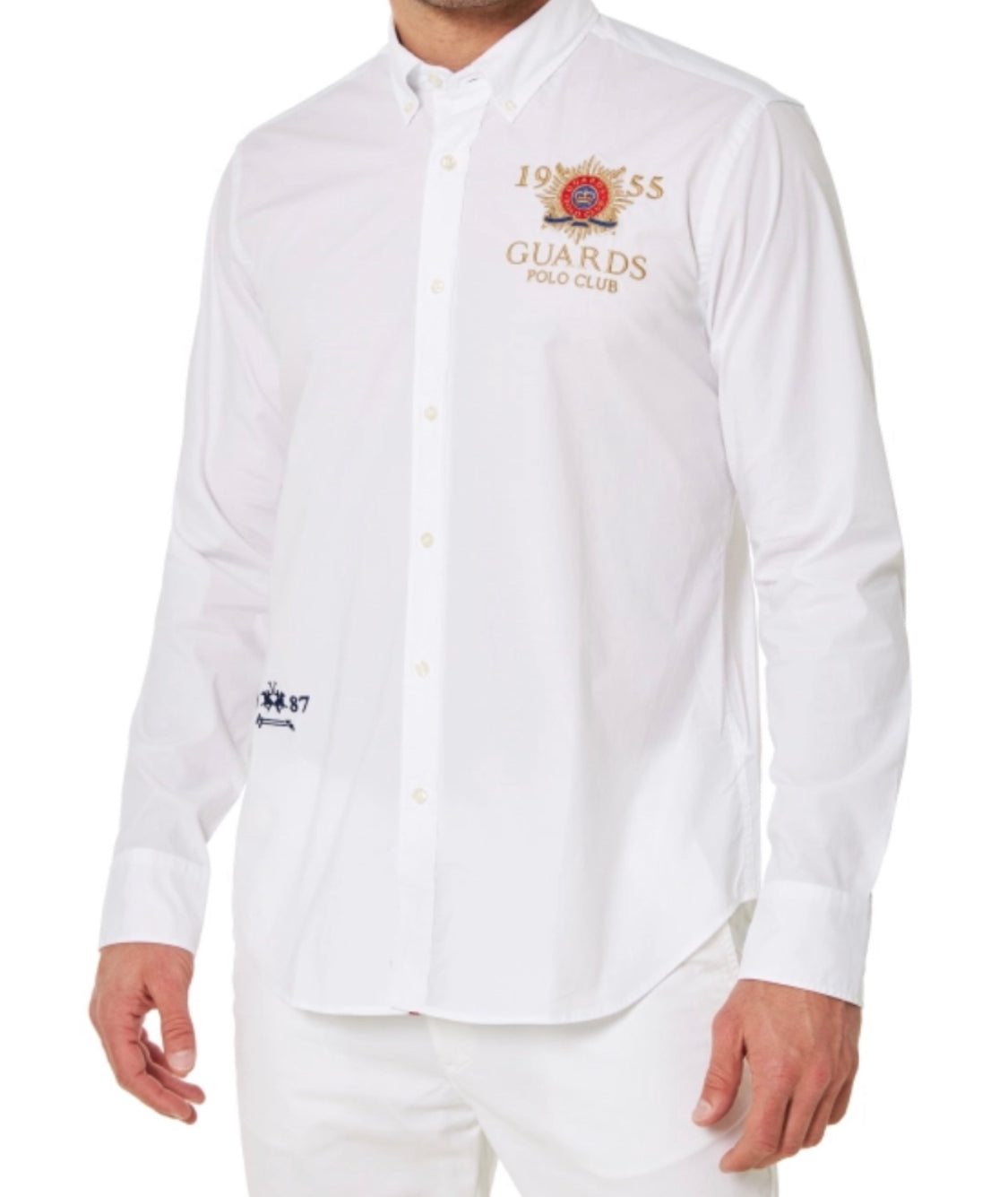La Martina man Shirt Man Poplin Guards VMCG30