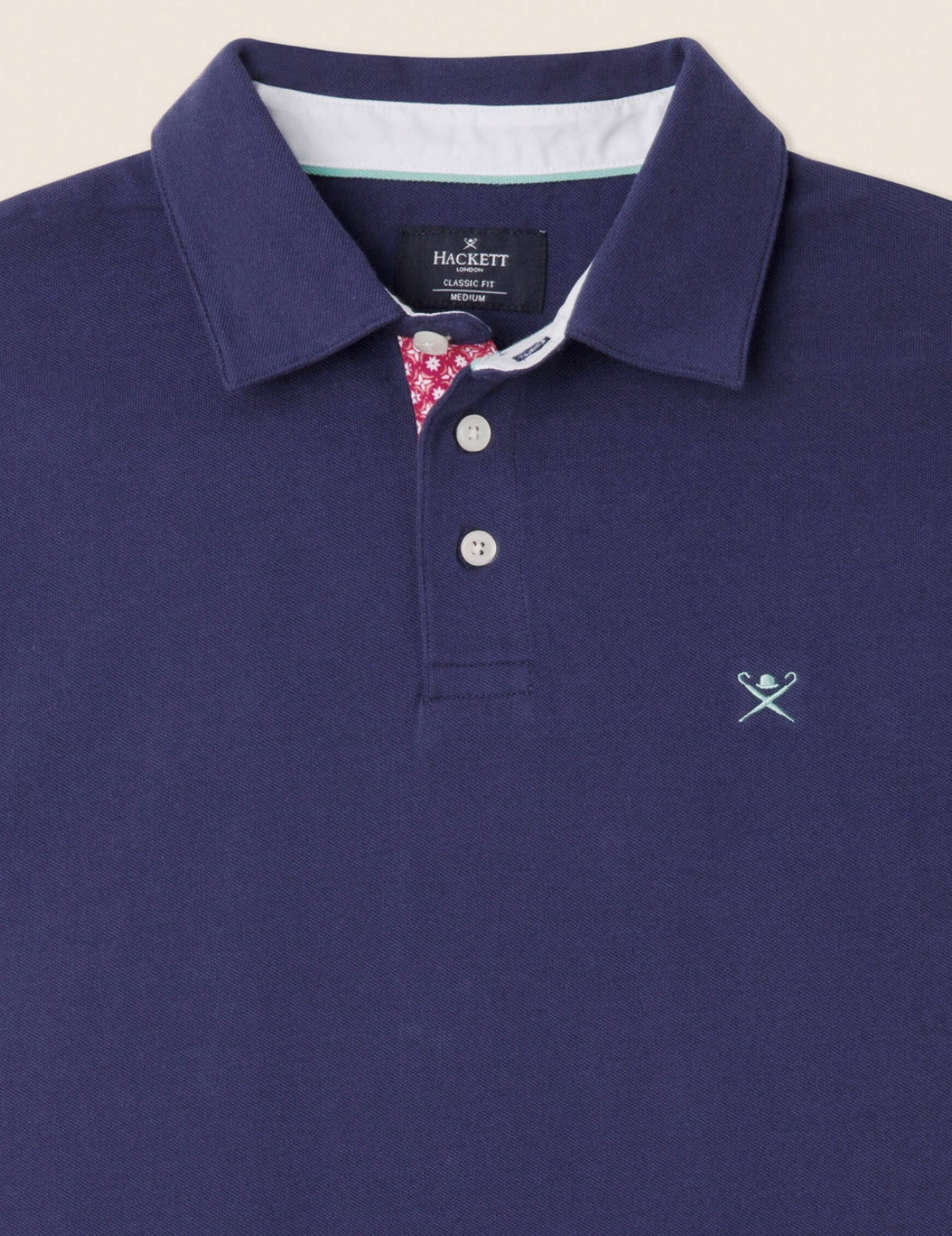 Hackett Swim Trim Polo T-Shirt White HM563135 comfort fit