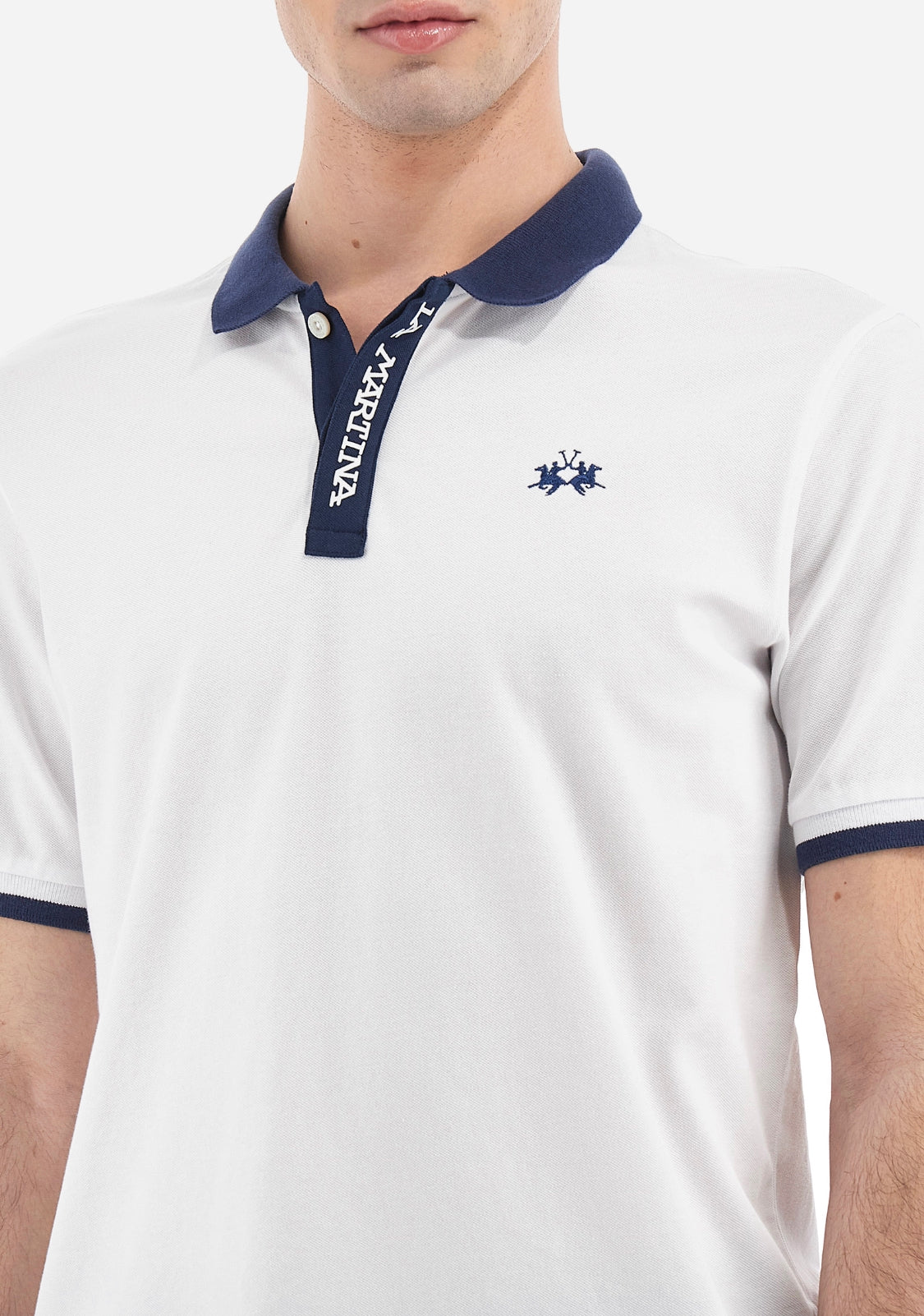 La Martina man piquet polo T-shirt VMP008