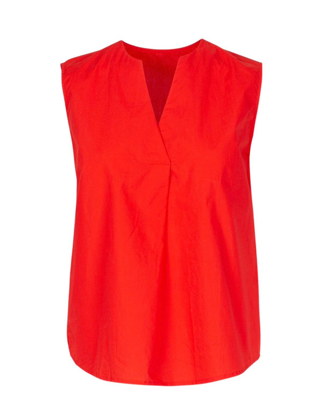 Anonyme Sleeveless Top Women with V-Neck Light White P123ST150